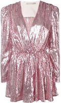 Thumbnail for your product : Amen Sequinned Wrap Dress