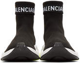 Thumbnail for your product : Balenciaga Black Logo Speed High-Top Sneakers