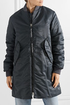 Thumbnail for your product : Acne Studios Coos Ruched Shell Bomber Jacket - Midnight blue