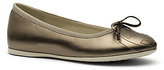 Thumbnail for your product : Gucci Kid's Metallic Leather Ballet Flats