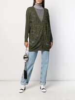 Thumbnail for your product : Moschino Floral Bead Embroidered Cardigan