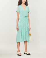 Thumbnail for your product : Samsoe & Samsoe Klea floral-print chiffon midi dress