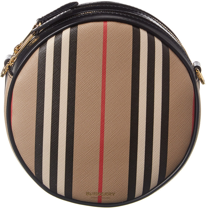 Burberry Louise Icon Stripe ECanvas & Leather Bag ShopStyle