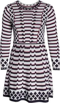 Eliza J Artwork Jacquard Sweater Dress