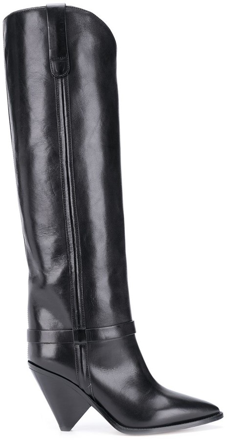 isabel marant cone heel boots