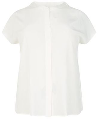 Marina Rinaldi Silk Button-Up Shirt