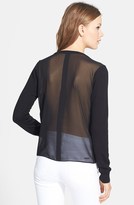 Thumbnail for your product : J Brand Ready-To-Wear 'Theodate' Mixed Media Sweater