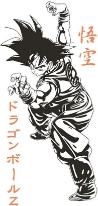 Dragon Ball Z Anime Cartoon Characters Mens Black Graphic Tee-S