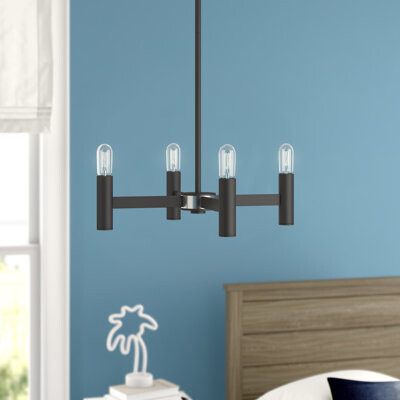 Wade Logan® Ariabella 5 - Light Dimmable LED Chandelier & Reviews