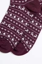 Thumbnail for your product : Jack Wills outhgill single reindeer ankle sock