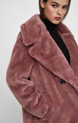 bcbgmaxazria faux fur coat