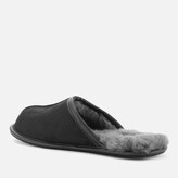 Thumbnail for your product : UGG Men's Scuff Leather Skeepskin Slippers - Black