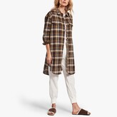 Thumbnail for your product : James Perse Military Plaid Boyfriend Shirt