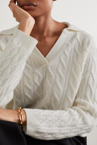 Thumbnail for your product : Arch4 Cable-knit Cashmere Sweater - Ivory