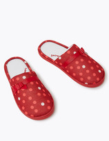 Thumbnail for your product : Marks and Spencer Polka Dot Mule Slippers with Secret Support
