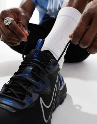 black and blue nike react