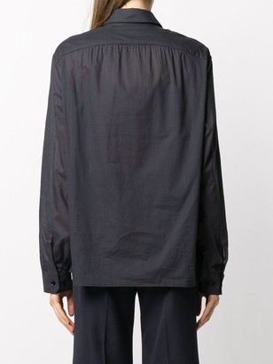 Lemaire Silk-Blend Long Sleeve Shirt