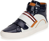 Thumbnail for your product : Bally Herick Patent Leather High-Top Sneaker, White