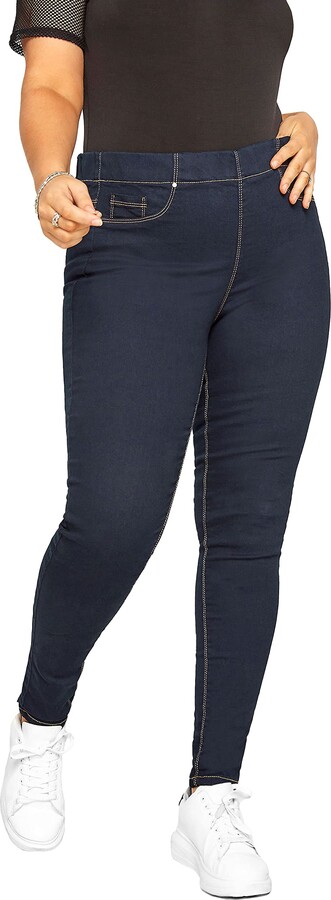 Yours for Good Curve Indigo Stretch Pull On Jenny Jeggings
