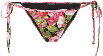 Dolce & Gabbana rose print bikini bottoms