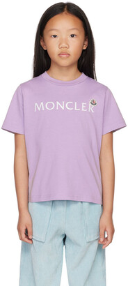Moncler Enfant Kids Purple Logo T-Shirt
