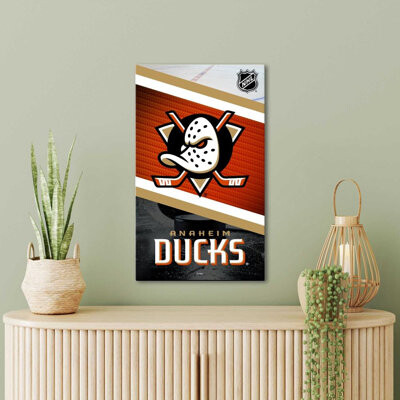 Calgary Flames Stretched Canvas Wall Art – Officially Licensed NHL Hockey Team Print – Ready to Hang