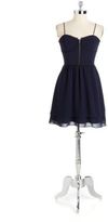 Thumbnail for your product : Patterson J. Kincaid Chiffon Zip Front Dress
