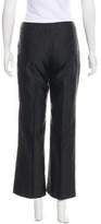 Thumbnail for your product : Alexander McQueen Mid-Rise Silk Pants