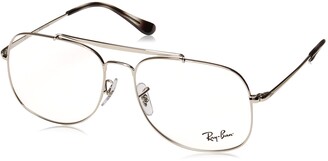 Ray-Ban RX6389 Square Metal Eyeglass Frames Non Polarized Prescription Eyewear