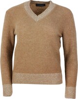 V-neck Sweater Made Of Soft Wool And 