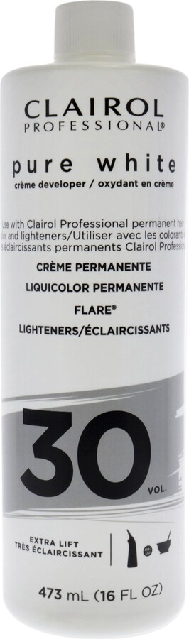 Clairol Pure White 30 Volume Creme Developer by for Unisex - 16 oz Lightener