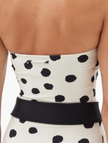 Thumbnail for your product : Adriana Degreas Pois Strapless Polka-dot Swimsuit - Cream Print