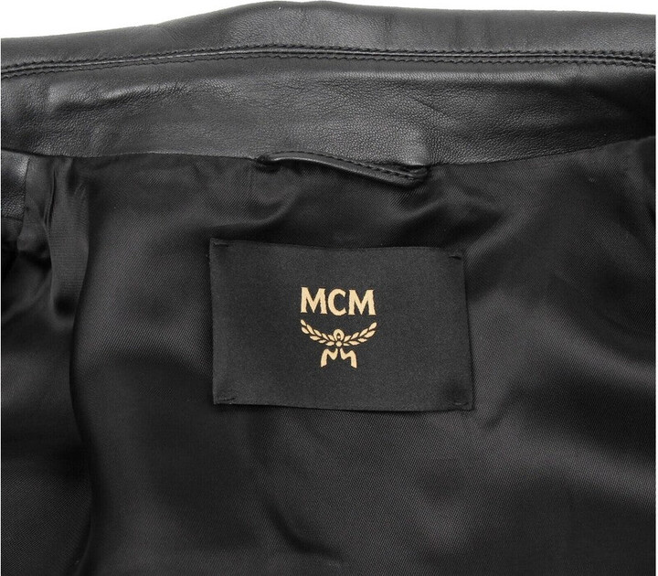 Mcm Bandana Monogram Print Jacket In Recycled Polyester In Black
