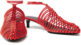 Thumbnail for your product : 3.1 Phillip Lim Macrame-trimmed Leather Mules