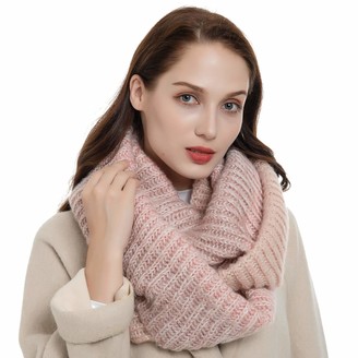 Ladies Bonn Stone Gold Threads Chunky Knitted Scarf Womens Warm Winter Accessory