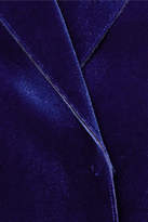 Thumbnail for your product : Akris Deborah Stretch-velvet Blazer - Blue