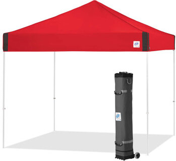 E-Z UP Pyramid 10 Ft. W x 10 Ft. D Steel Pop-Up Canopy