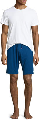 Derek Rose Jersey Drawstring Lounge Shorts, Blue