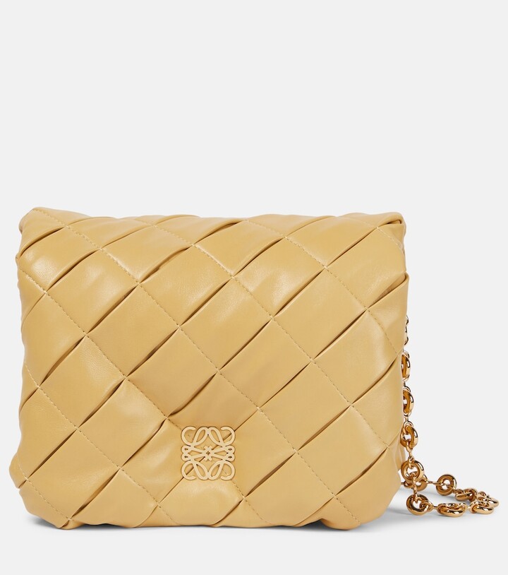 Loewe Goya Puffer Mini leather shoulder bag