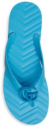 Gucci Chevron Thong Sandal - ShopStyle