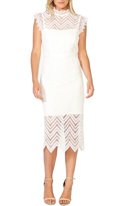bardot imogen lace sheath