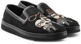 Thumbnail for your product : Dolce & Gabbana Leather Slip-Ons
