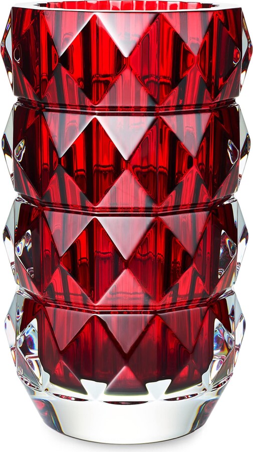 Baccarat Louxor Round Red Vase