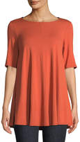 Thumbnail for your product : Eileen Fisher Short-Sleeve Jersey Tunic