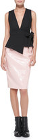 Thumbnail for your product : Marc by Marc Jacobs Emi Shiny Plastic Long Pencil Skirt