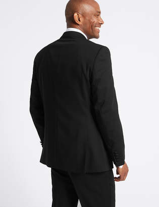 Marks and Spencer Big & Tall Black Regular Fit Jacket