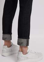 Thumbnail for your product : Emporio Armani Slim-Fit J06 Jeans In Cotton Twill Denim With Logo Key-Chain