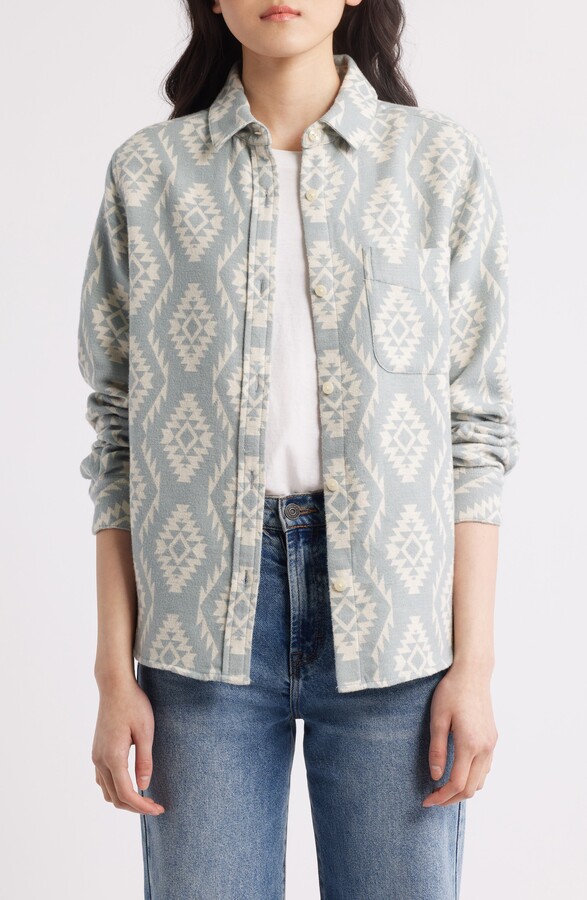 Pendleton Long Beach Cotton Chamois Button-Up Shirt