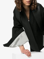 Thumbnail for your product : Rick Owens Oversized cuff cotton blend kimono jacket