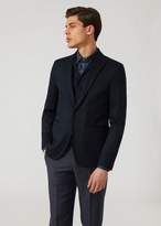 Thumbnail for your product : Emporio Armani Single-Breasted Bib Front Jacket In Stretch Jersey